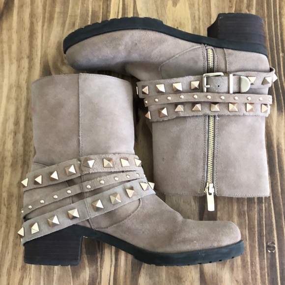 BCBGeneration Studded Suede Ankle Boots - Picture 2 of 10